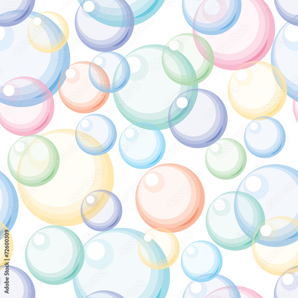 Color bubbles. Seamless background