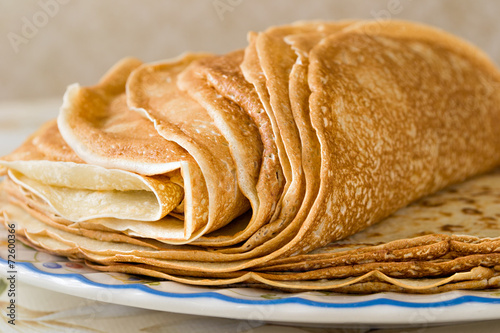 pancakes made from wheat flour on a plate