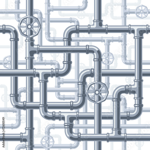 Pipes on white
