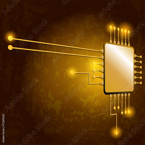 Drawing modern electronic circuit