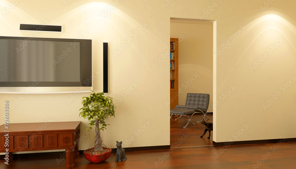 Interno domestico, soggiorno, casa, rendering 3d Interno domestico, soggiorno, casa, rendering 3d