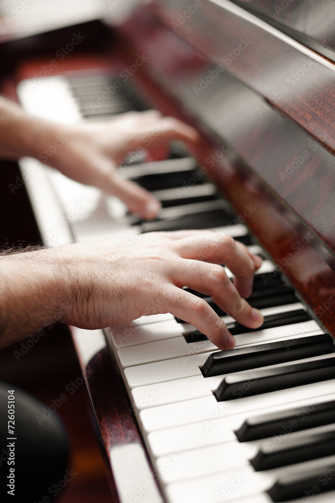 Obraz premium Pianist playing