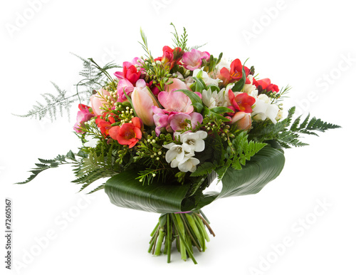 Fototapeta Naklejka Na Ścianę i Meble -  Freesia and tulips bouquet