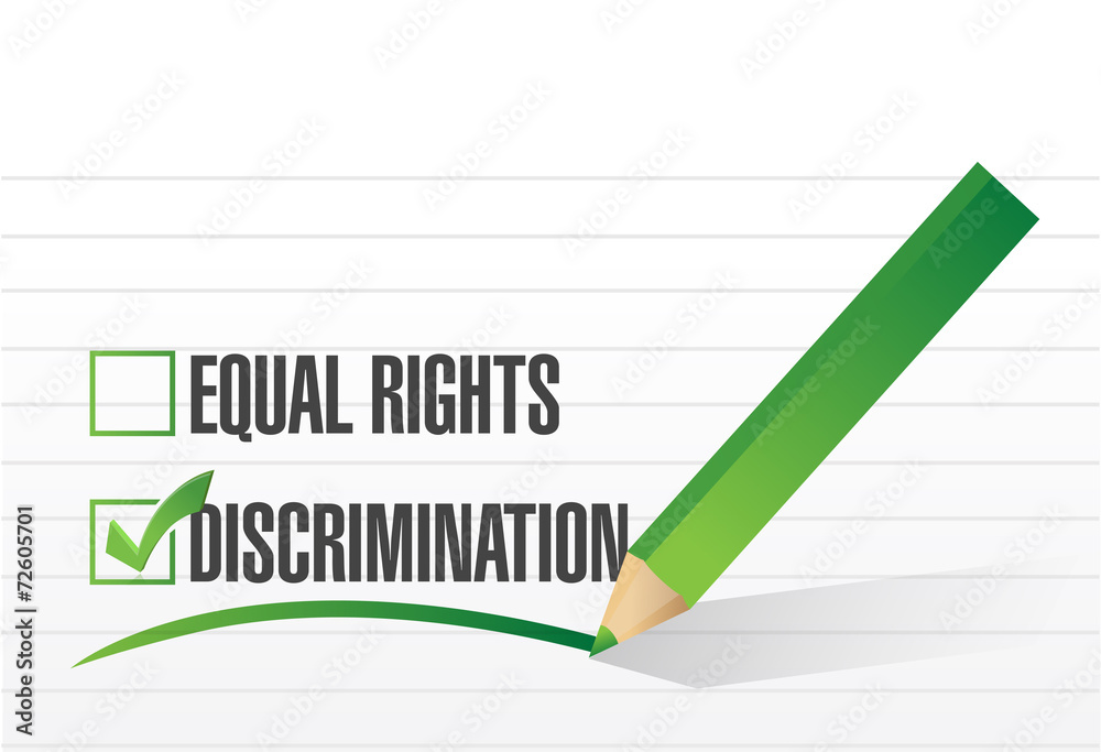 discrimination selection illustration discrimination selection illustration
