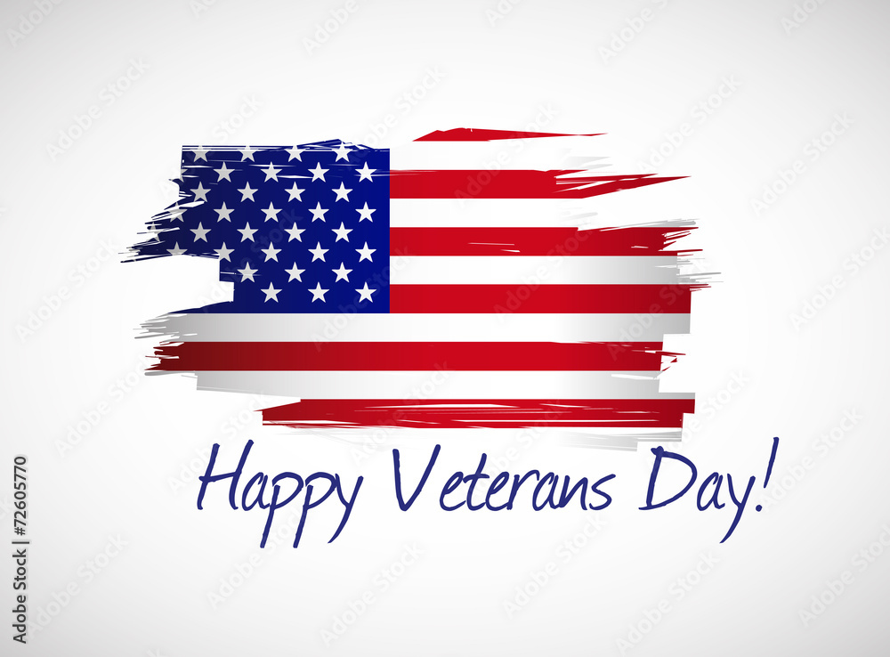 happy veterans day flag illustration happy veterans day flag illustration