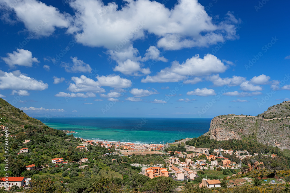 Bay in Cefalu Sicily horizontal