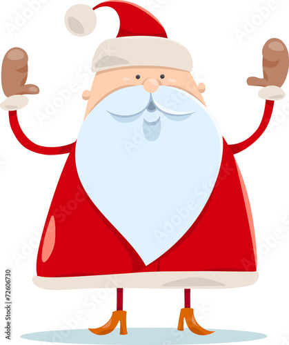 cute santa claus cartoon illustration