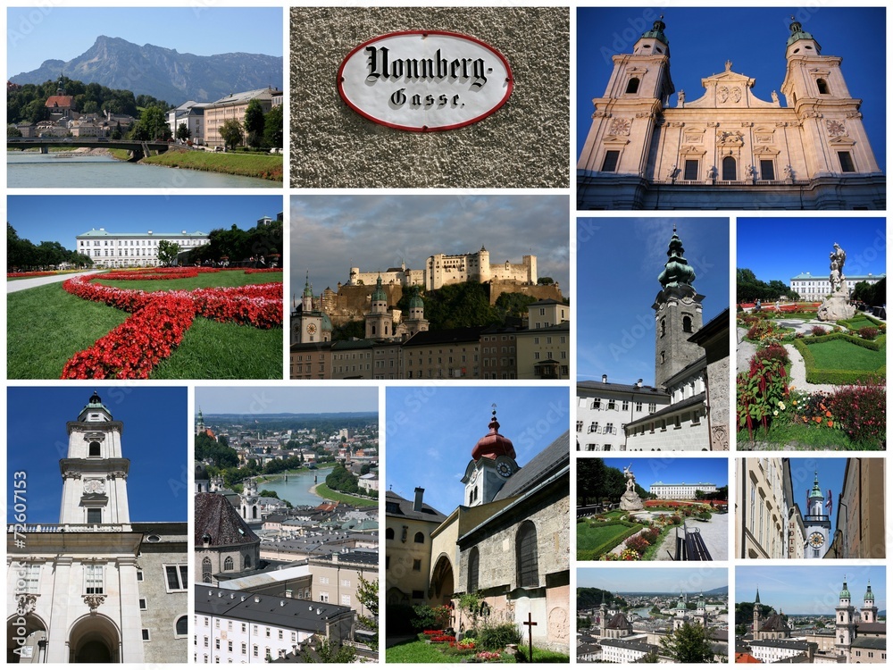 Salzburg - travel photo collage