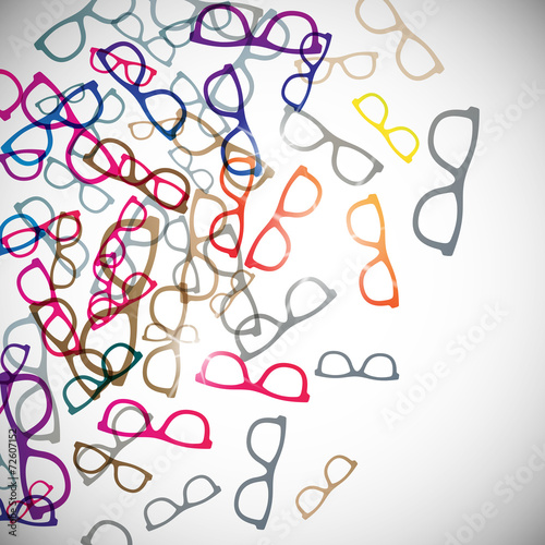 abstract background: glasses
