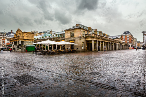 Covent Garden Market on Rainy Day, London, United Kingdom photo
