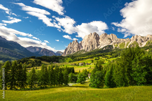 View to Dolomites mountains, Italy, Europe