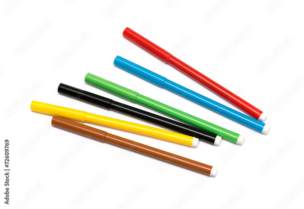set of felt-tip pens of different colors set of felt-tip pens of different colors
