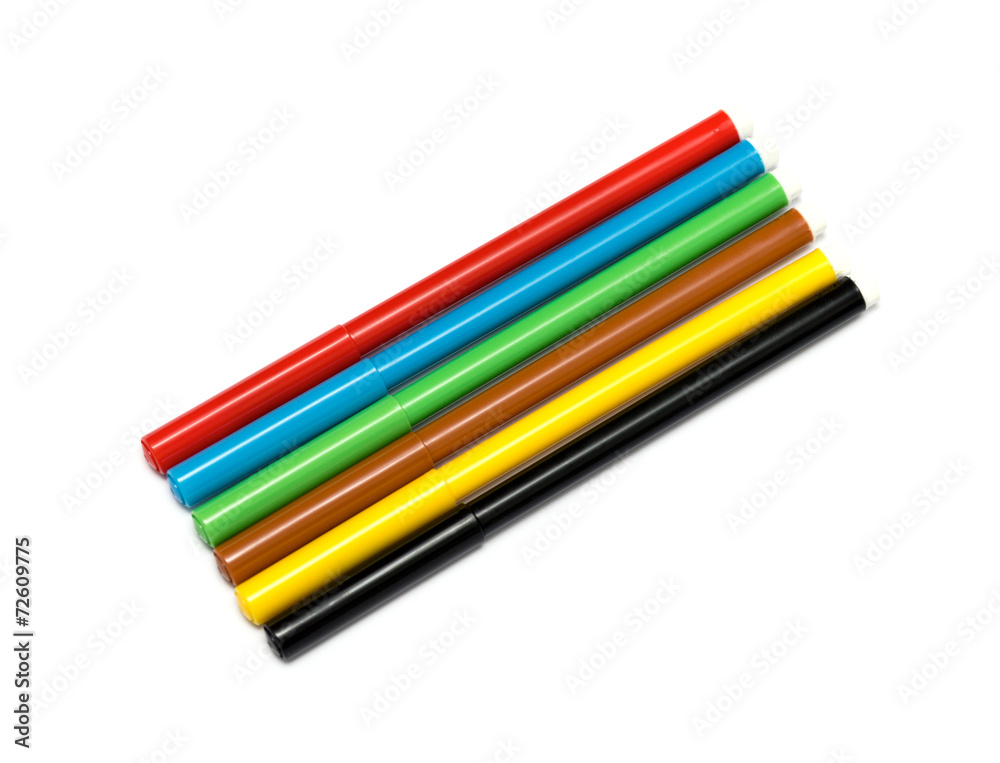 set of felt-tip pens of different colors set of felt-tip pens of different colors