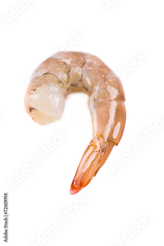 Piece of raw shrimp.