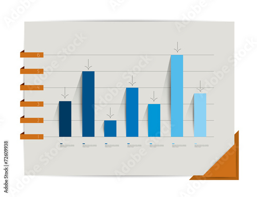 Graph, chart. Infographic elements.