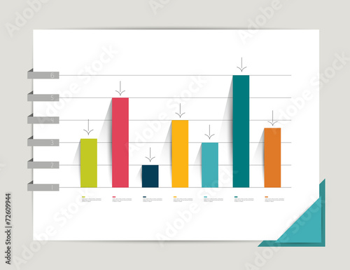 Graph, chart. Infographic elements.