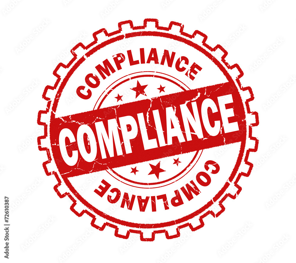 compliance stamp on white background compliance stamp on white background