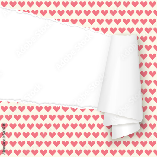 ripped open paper hearts