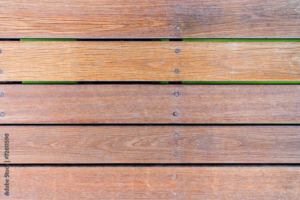 Old plank wood bridge floor Old plank wood bridge floor