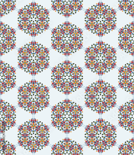 Abstract colorful kaleidoscopic seamless background