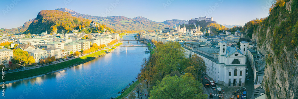 Fototapeta premium Salzburg Stadt Panorama