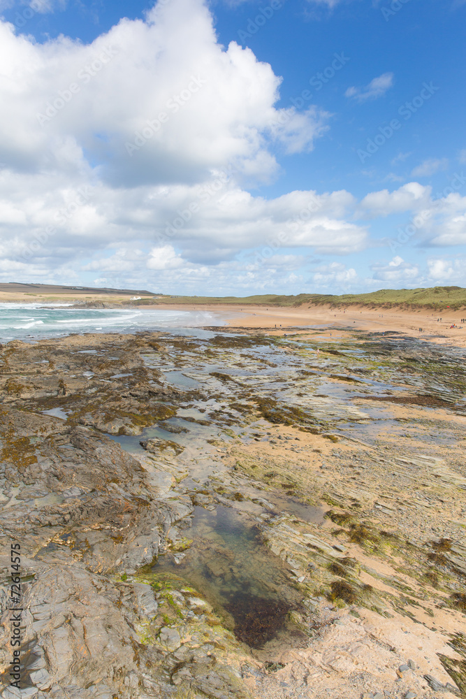 Constantine Bay Cornwall England UK Cornish north coast Constantine Bay Cornwall England UK Cornish north coast