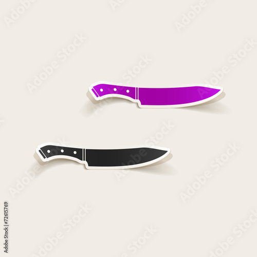 realistic design element: knife