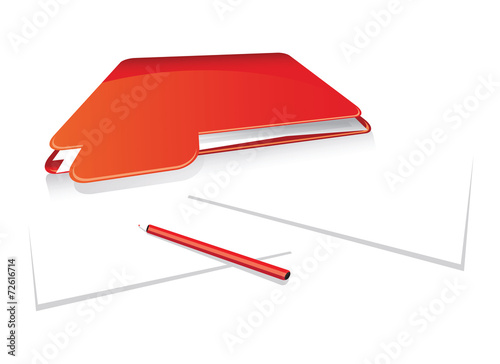 red folder set