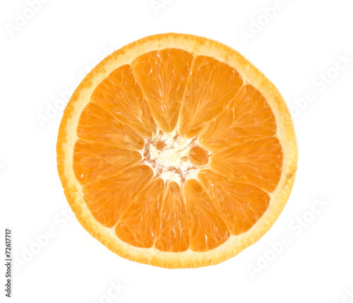 Orange cut on white background.