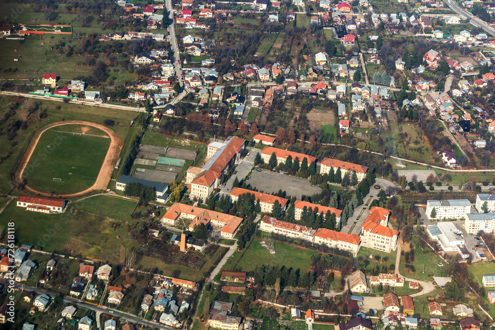 Town seen from above