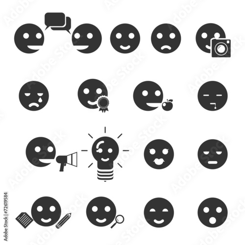 smile icons vector illustration