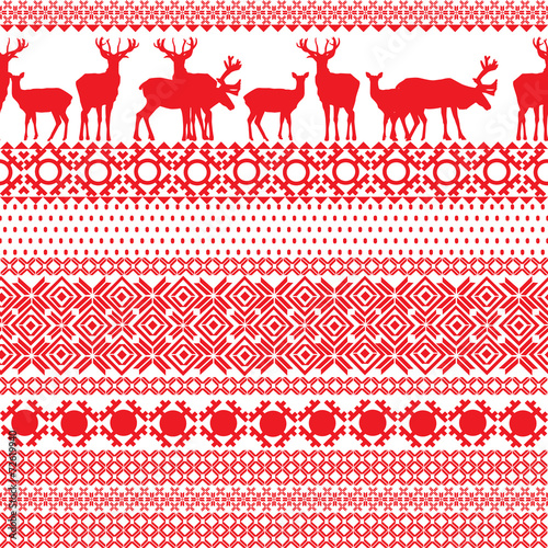 seamless patterns with the Lapland