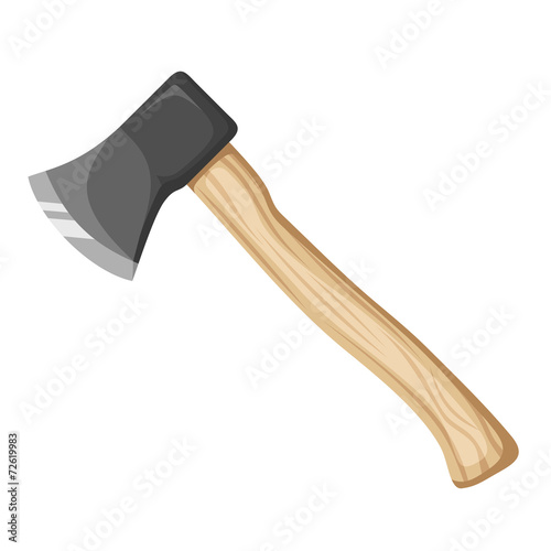 Axe. Vector illustration. photo