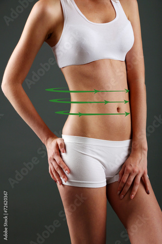Plastic surgery. Liposuction. Slim body concept © Africa Studio
