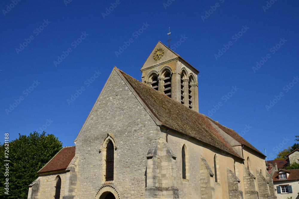 France, the historical church of Chavenay
