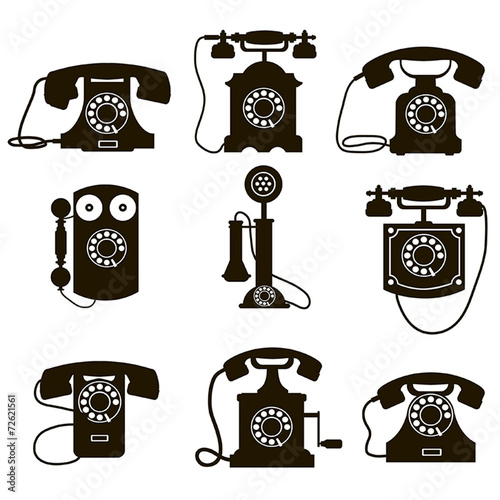 9 vector icons phone