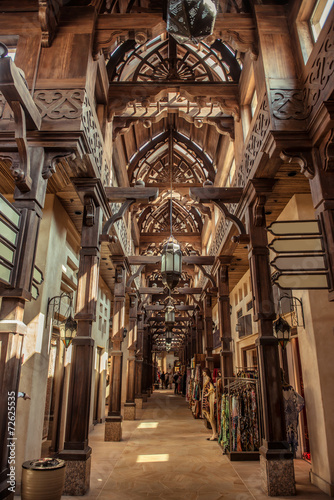 Beautiful architecture of Old market in Dubae, UAE