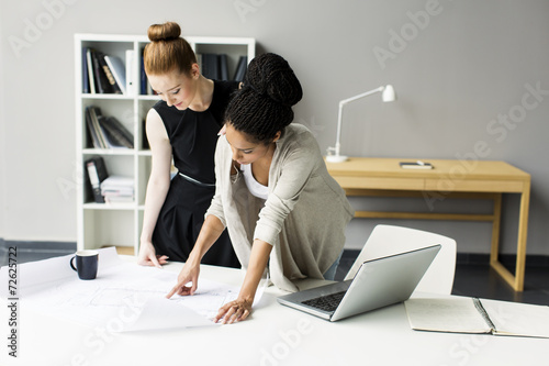 Young women in the office