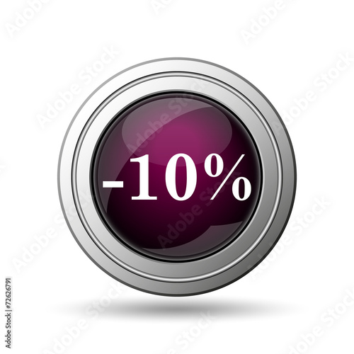 10 percent discount icon