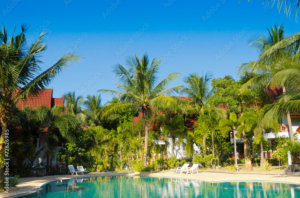 Paradise Pool Resort Relaxation