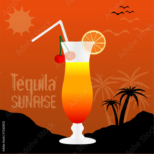 Tequila Sunrise Background