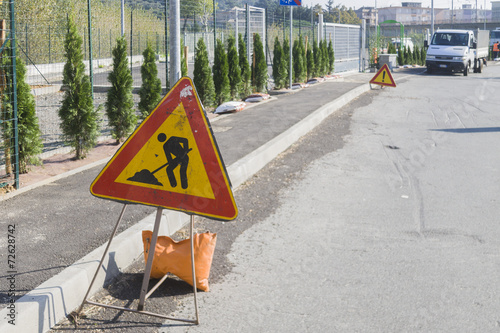 Segnalazione lavori in corso photo