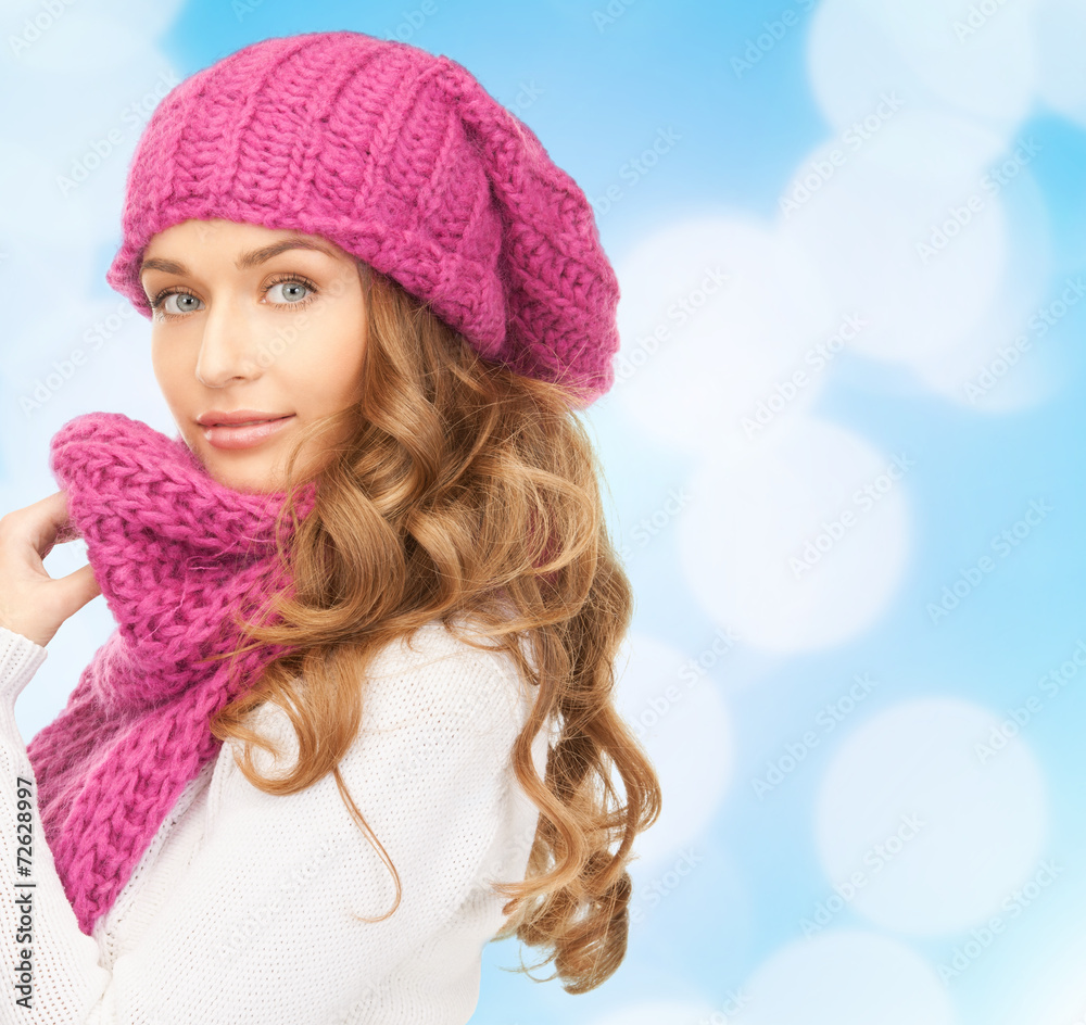 young woman in winter clothes young woman in winter clothes