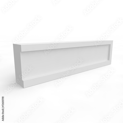 Blank white box for gifts and products