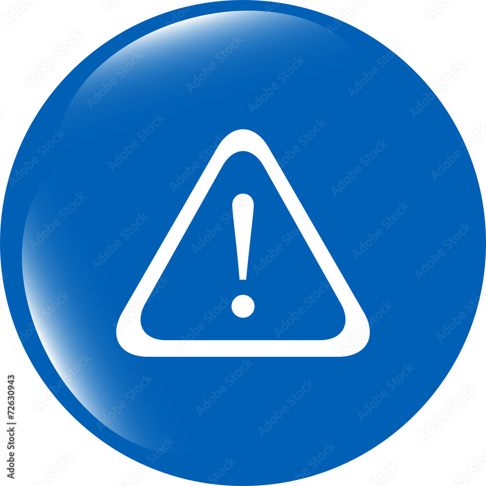 Attention sign icon. Exclamation mark. Hazard warning symbol Attention sign icon. Exclamation mark. Hazard warning symbol