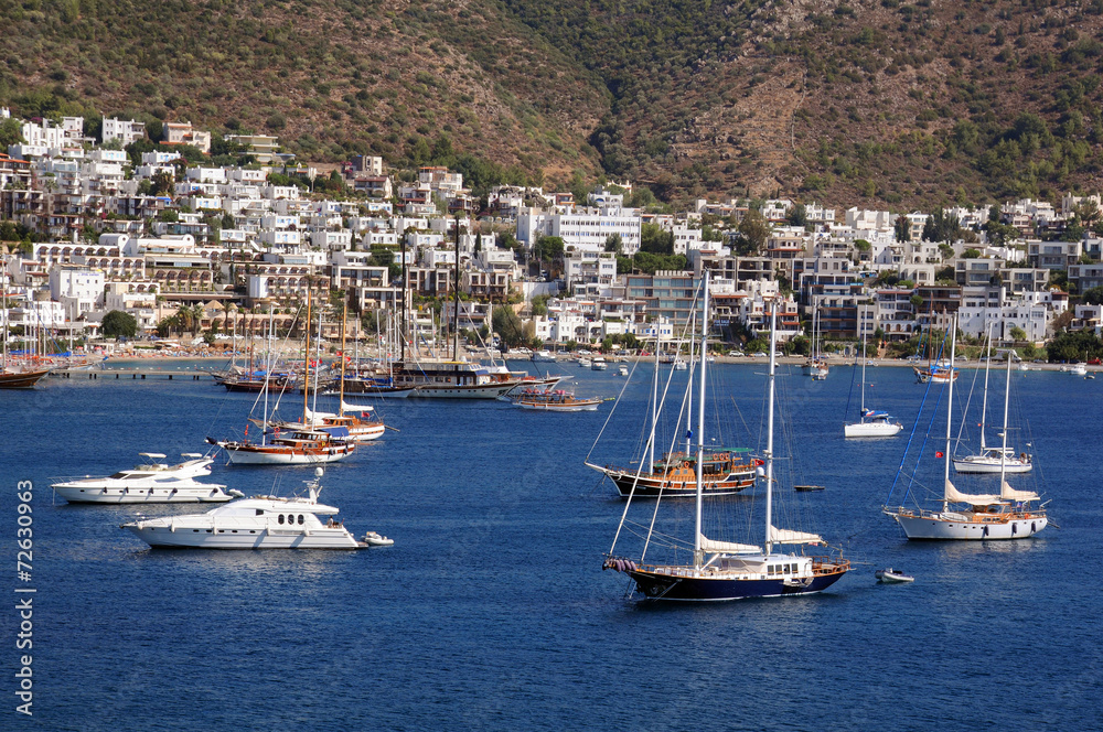 Boats in the Port of Bodrum