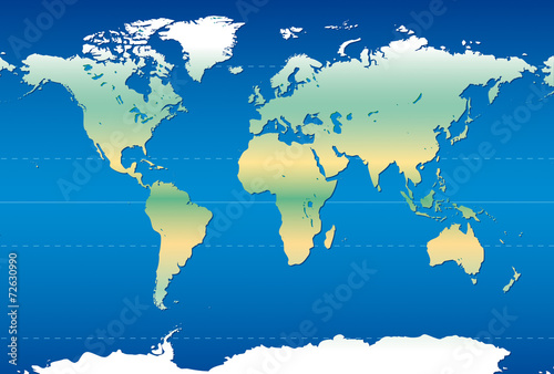 Mappemonde - Continents