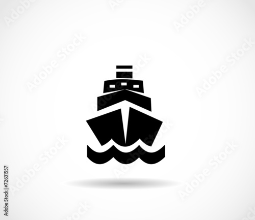 Ship icon vector