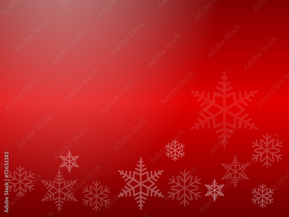 Red Christmas Background Vector with Snowflakes Red Christmas Background Vector with Snowflakes
