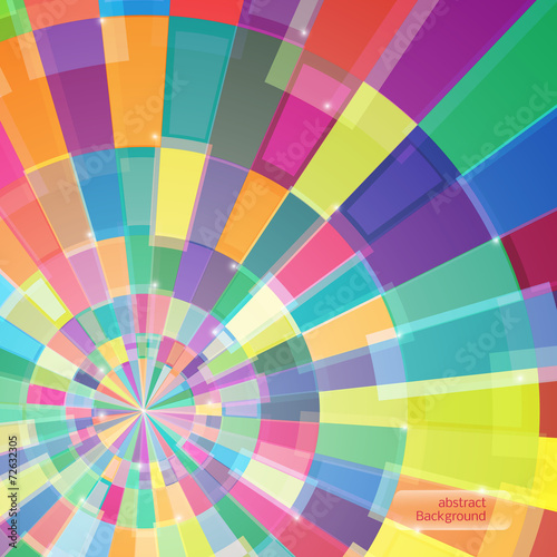 Wallpaper Mural Abstract multicolor circle tunnel Torontodigital.ca